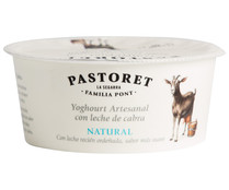 Yogur natural artesanal con leche de cabra PASTORET 125 g.