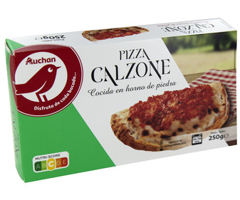 Pizza calzone con jamón y queso cocida en horno de piedra PRODUCTO ALCAMPO 250 g. Pizza calzone con jamón y queso cocida en horno de piedra PRODUCTO ALCAMPO 250 g.