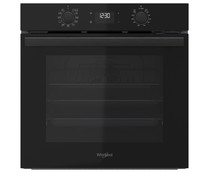 Horno multifunción WHIRLPOOL OMR58HU1B negro, Hidrolítico, capacidad: 71L, A+, A: 59,5cm, H: 59,5cm, F: 55,1cm.
