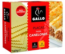 Pasta canelones GALLO 160 gr 20 uds