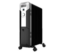 Radiador de aceite CECOTEC Ready Warm 5670 Space Black, 2000 W, 9 elementos, termostato.
