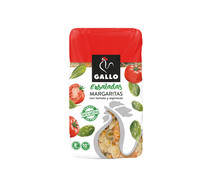 Pasta margarita  con espinacas y tomate GALLO paquete 450 g.
