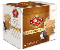 Café con leche en cápsulas MARCILLA 14 uds, 140 g.