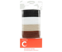Gomas elásticas clásicas de diferentes colores COSMIA 24 uds.