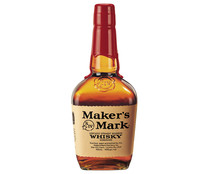 Whisky tipo bourbon estilo Kentucky, elaborado a mano MAKER'S MARK botella de 70 cl.