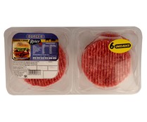 Bandeja con burger meat mixta (vacuno - cero) ROLER 6 x 80 g.