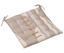 Cojín de exterior acolchado 40x40 cm estampado color gris, GARDENSTAR ALCAMPO. 