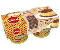 Flan de huevo al baño Maria con bizcocho a la miel DHUL 4 x 105 g,