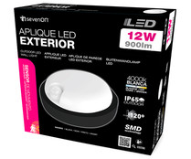 Led exterior con sensor 12W, temperatura de color 4000k luz blanca, SEVENON. Led exterior con sensor 12W, temperatura de color 4000k luz blanca, SEVENON.