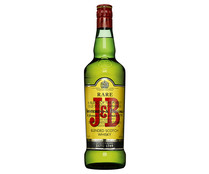 Whisky blended destilado, mezclado y embotellado en Escocia J&B botella 1 l.
