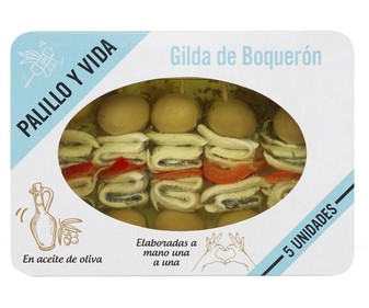 Gilda de boquerón 5 unidades NAVARRO 130 gr. Gilda de boquerón 5 unidades NAVARRO 130 gr.
