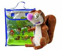 La pandilla de la ardilla, 2 libros y muñeco, BEGOÑA ORO. Género: infantil. Editorial SM.
