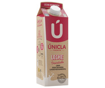 Leche de vaca desnatada de origen 100% gallega ÚNICLA 1 l.