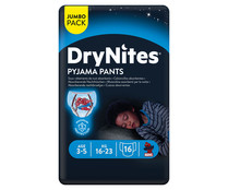 Pañales de noche (calzoncillos absorbentes) talla 6, para niños de 16 a 23 kilogramos DRYNITES Pyjama pants 16 uds.