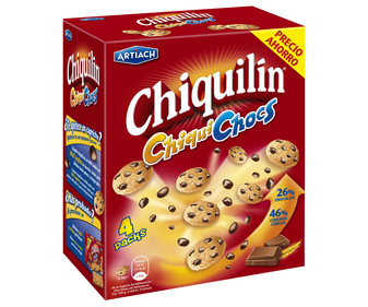 Galletas con pepitas de chocolate CHIQUILIN CHIQUI CHOCS 140 gr, Galletas con pepitas de chocolate CHIQUILIN CHIQUI CHOCS 140 gr,