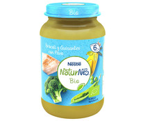 Tarrito de brócoli y guisantes con pavo, ecológico, a partir de 6 meses NESTLE Naturnes bio 190 g.