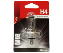 Bombilla halógena para automóvil tipo H4, con potencia de 55W, PRODUCTO ALCAMPO.
