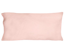Funda de percal 100% algodón color rosa para almohada, 160x45cm. ACTUEL. Funda de percal 100% algodón color rosa para almohada, 160x45cm. ACTUEL.