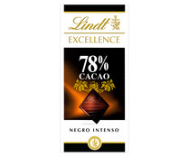 Chocolate negro 78% cacao LINDT Excellence 100 g. 