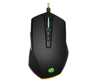 Ratón gaming HP Pavilion 200 (5JS07AA), 3200ppp, iluminado, conexión Usb.
