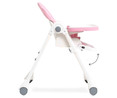 Trona plegable INTERBABY regulable en 3 posiciones, arnés de 5 puntos, color rosa.