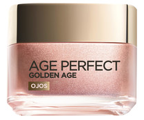 Crema rosa iluminadora del contorno de los ojos y antiojeras, especial pieles maduras y apagadas L´ORÉAL PARIS Age perfect golden age 15 ml.