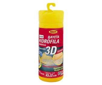 Gamuza de 43 x 32 centímetros, de color amarillo y de material sintético, RM CLEAN. Gamuza de 43 x 32 centímetros, de color amarillo y de material sintético, RM CLEAN.