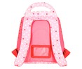 Mochila preescolar diseño de cerezas, color rosa, PRODUCTO ALCAMPO, 24x25x13cm.