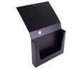 Carpeta de proyectos A4 58mm con cierre de goma de color negro, PRODUCTO ALCAMPO.