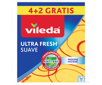 Bayeta Suave con Microfibras VILEDA 4+2 uds.
