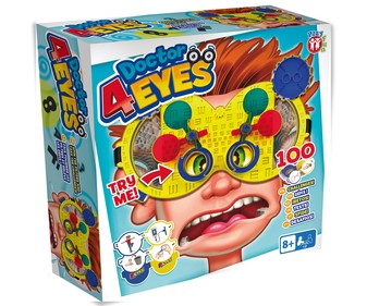 Juego de mesa infantil de retos visuales Doctor 4 Eyes, desde 2 jugadores, PLAY FUN.