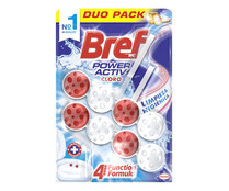 Colgador WC cloro BREF POWWER ACTIV 2 x 50 g.