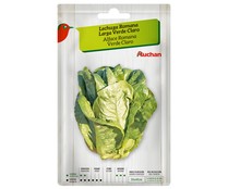 Sobre de semillas para sembrar lechugas de la variedad Romana de hoja larga de color verde claro PRODUCTO ALCAMPO