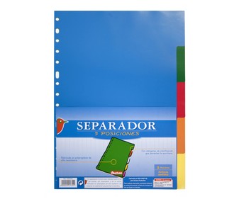 Separadores de polipropileno A4 10 unidades Separadores de polipropileno A4 10 unidades