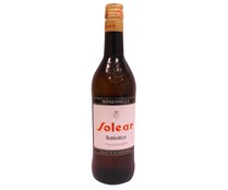 Vino manzanilla con denominación de origen Sanlúcar de Barrameda SOLEAR botella de 75 cl.