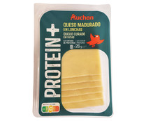 Queso curado en lonchas con extra de proteínas PRODUCTO ALCAMPO 150 g.