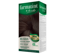 Tinte de color castaño y número 4 N FARMATINT.