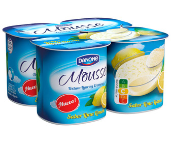 Mousse de textura ligera y cremosa, con sabor a lima-limón DANONE 4 x 65 g. Mousse de textura ligera y cremosa, con sabor a lima-limón DANONE 4 x 65 g.