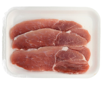Filetes de jamón de cerdo blanco Filetes de jamón de cerdo blanco