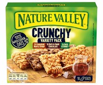 Barritas de muesli crujiente variadas NATURE VALLEY 5 uds x 210 g.
