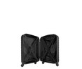 Maleta de cabina rígida de color negro de 50 cm y 4 ruedas ABS, AIRPORT ALCAMPO Diago.