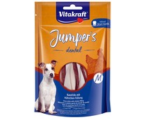 Sticks dentales de pollo para perro mediano VITAKRAFT JUMPERS 150 g.