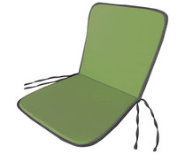 Cojín con respaldo para silla de exterior, color verde, GARDENSTAR ALCAMPO.