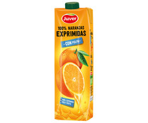 Zumo de naranja exprimida con pulpa JUVER 1 l.