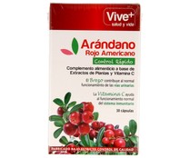 Complemento alimenticio VIVE PLUS ARÁNDANO ROJO AMERICANO 30 cápsulas