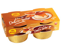 Flan de dulce de leche elaborado sin gluten REINA 4 x 100 g.