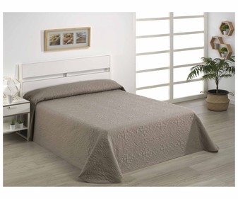 Colcha boutí de microfibra con estampado floral para cama de 150 cm, BELMARTI. Colcha boutí de microfibra con estampado floral para cama de 150 cm, BELMARTI.