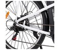 Bicicleta eléctrica YOUIN You-Ride Paris, color blanco, 250W, 6 velocidades, ruedas 26”, autonomía 35km.
