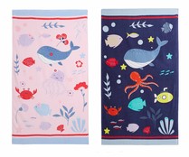 Toalla de playa velour infantil, 70x120cm, 100% algodón, 320g/m², ACTUEL. diferentes modelos, 1 unidad.