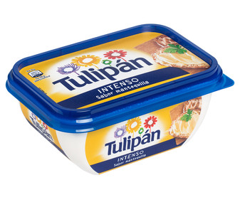 Tarrina de margarina con sabor intenso a mantequilla TULIPÁN 250 g. Tarrina de margarina con sabor intenso a mantequilla TULIPÁN 250 g.